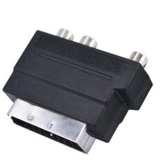Scart To Rca Skart Tos Av Svideo Çevirici Set + Rca Kablo