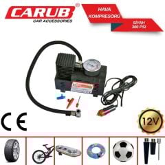 2’li Araç Lastik Bakım Seti – Kompresör + Basınç Ölçer