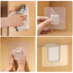 Yapışkanlı Raf Yapıcı 4'Lü Klips