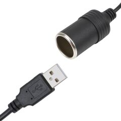 Usb 2.0 5 Volt - 2 Amper To 12 Volt - 0.8 Amper Araç Çakmak Fi̇şi̇ Di̇şi̇ Çevi̇ri̇ci̇