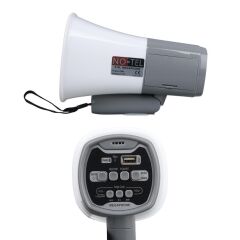 Notel 918l 25 Watt Bluetooth-usb-si̇ren-ses Kayit Özeli̇kli̇ Dahi̇li̇ Bataryali Mi̇ni̇ El Ti̇pi̇ Megafon