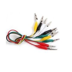 Kablolu Krokodil Test Kablosu Timsah Ağızlı - 10 Adet