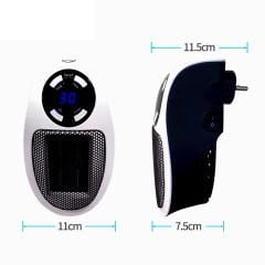 500 Watt Mini Mobil Kumandalı Isıtıcı | Hızlı Isınma, Zaman Ayarlı, Ekonomik Çözüm