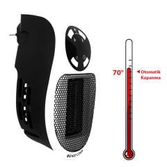 500 Watt Mini Mobil Kumandalı Isıtıcı | Hızlı Isınma, Zaman Ayarlı, Ekonomik Çözüm