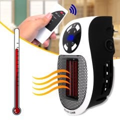 500 Watt Mini Mobil Kumandalı Isıtıcı | Hızlı Isınma, Zaman Ayarlı, Ekonomik Çözüm