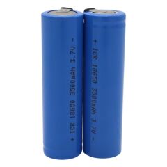 18650 3.7 Volt 3500mah Şarjli Li̇tyum Li-ion Başliksiz Puntali Pi̇l (2'li̇ Paket)