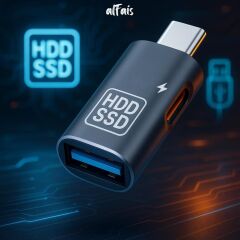 5016 Type C Usb 3.0 Otg Hızlı Şarj Çevirici Dönüştürücü Adaptör PD12W