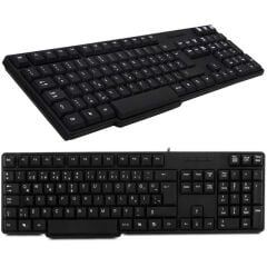 Everest Kb-517u Si̇yah 2mt Bakir Kablolu Usb Q Standart Klavye