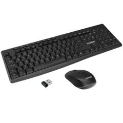 EVEREST KM-719 SİYAH İKİSİ BİR ARADA 2 IN 1 KABLOSUZ Q MULTİMEDİA KLAVYE + MOUSE SET