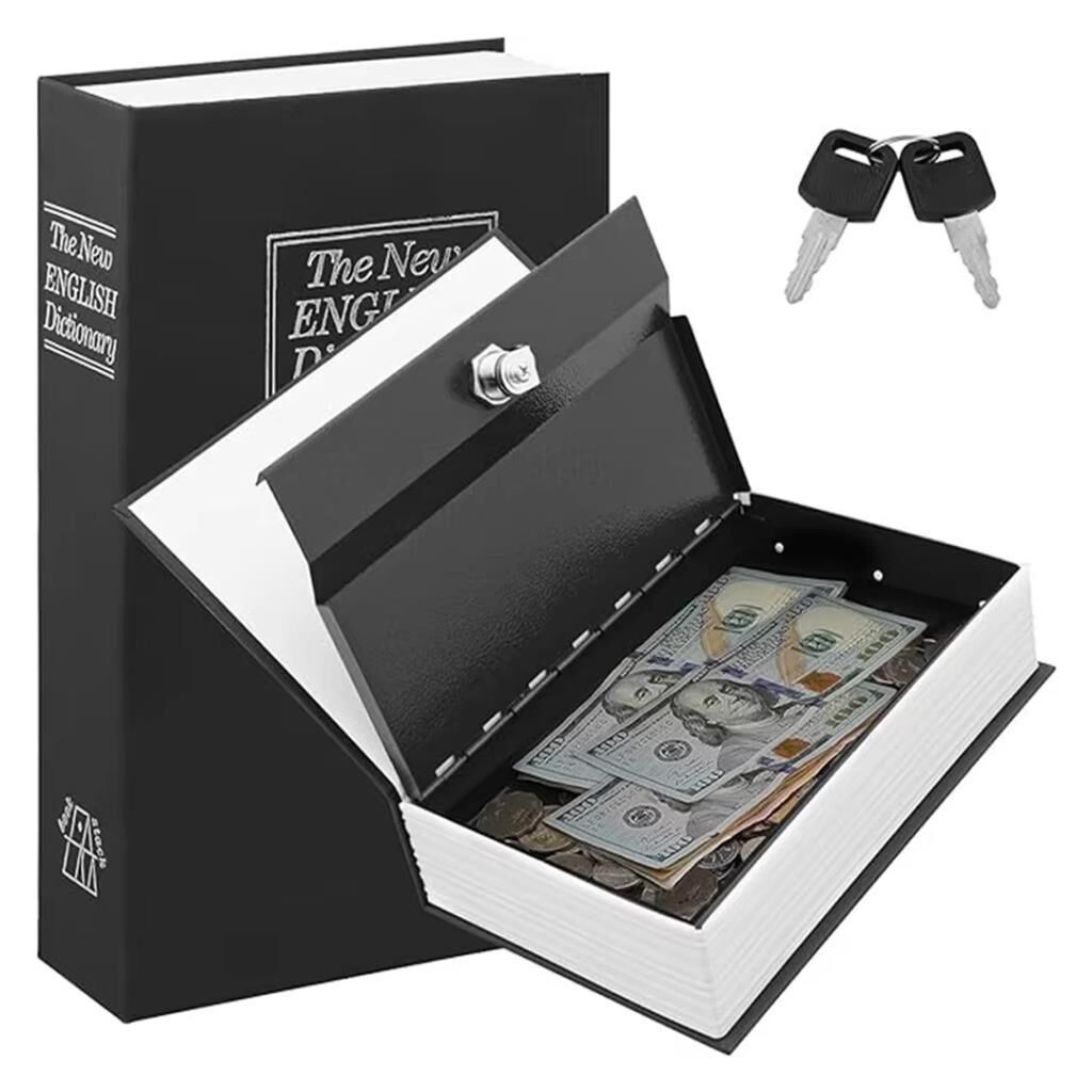 Ki̇tap Görünümlü Metal Kasa 180x115x55mm