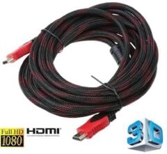 HDMİ Kablosu 15 Metre LCD Laptop 4K FHD Ara Bağlantı Erkek-Erkek TV Kablo Ps3 Ps4 Xbox