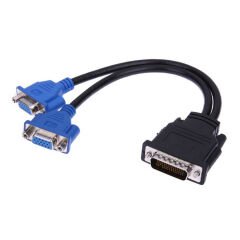 Vga Splitter Kablo - 59 Pin Dvi to 2 Vga Çevirici