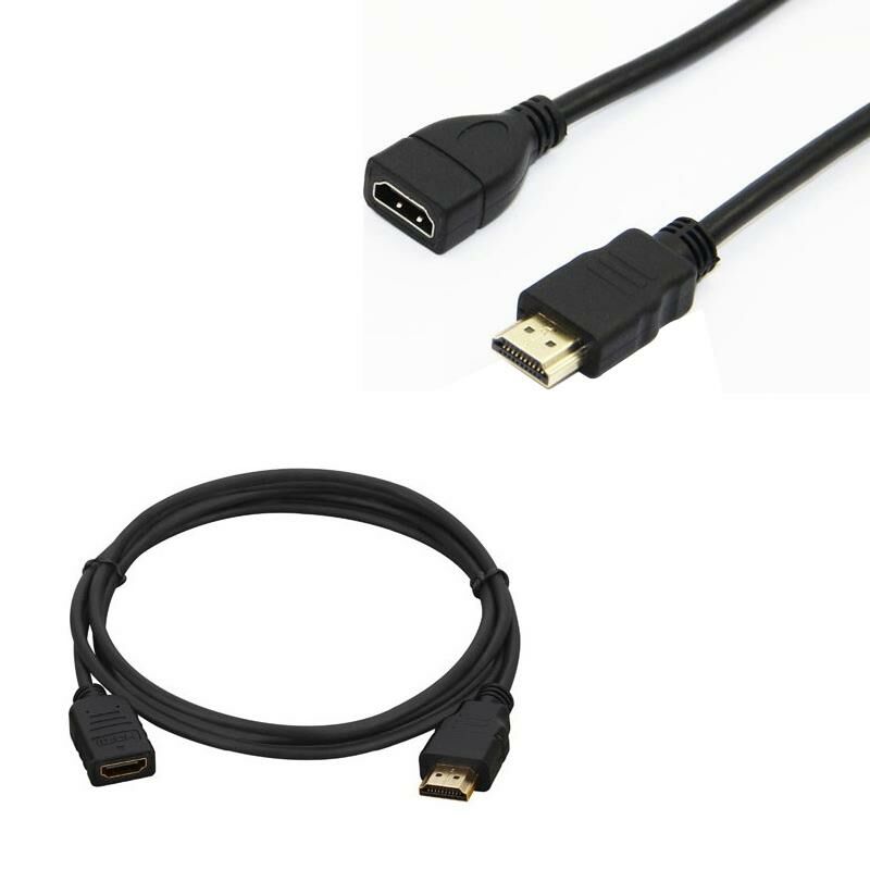 Erkek Di̇şi̇ Gold Uçlu 50 Cm Uzatma Hdmi Kablo (Mi̇ni̇ Hd Rec. İçi̇n)