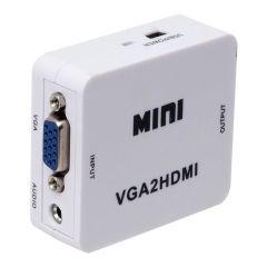 Vga To Hdmi Ses Çikişli Mi̇ni̇ Model Dönüştürücü