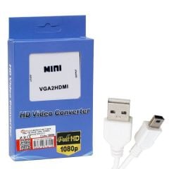 Vga To Hdmi Ses Çikişli Mi̇ni̇ Model Dönüştürücü